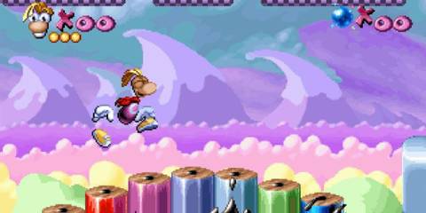 Gameplay footage of Rayman 1 on PS1.
