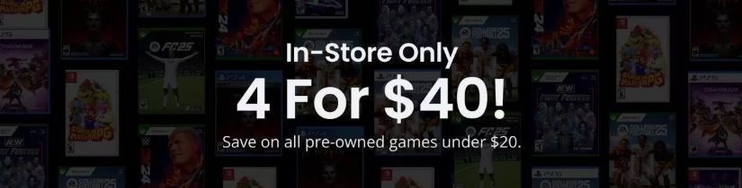 GameStop Launches 4 for $20 Deal on Used Games, But There's a Catch