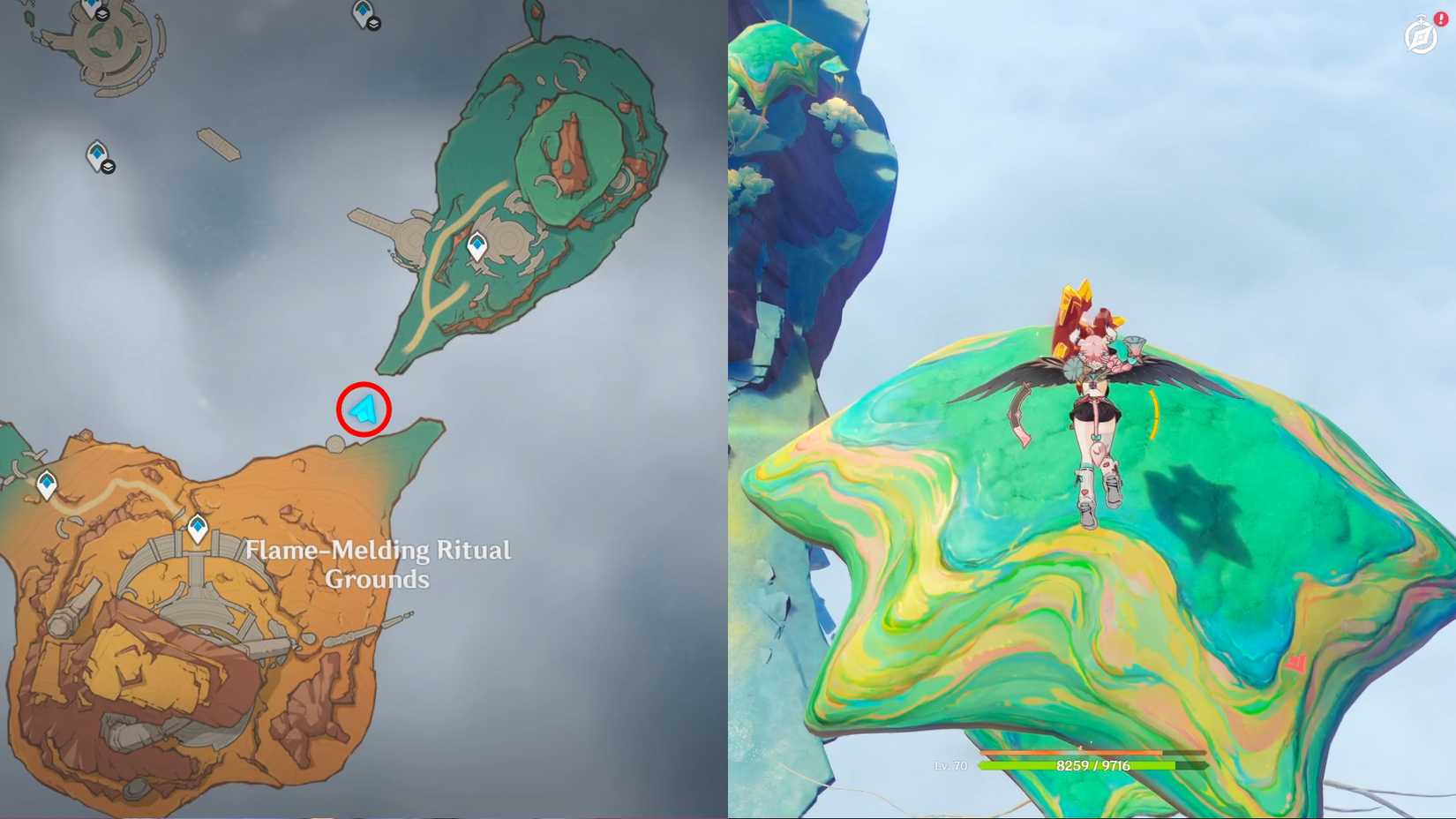 Genshin Impact Ancient Sacred Mountain Pyroculus Locations 7