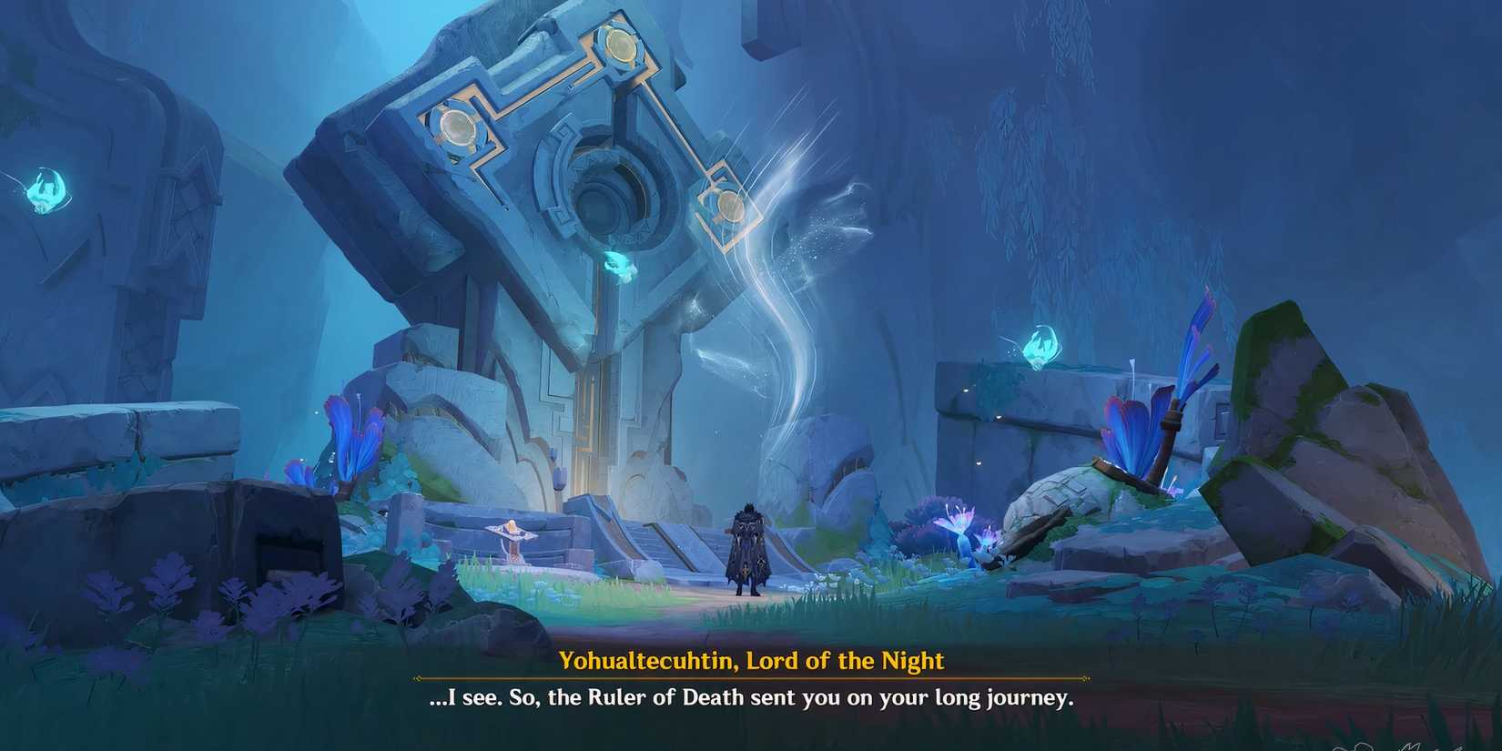 Genshin Impact-Capitano speaking To Lord of the Night