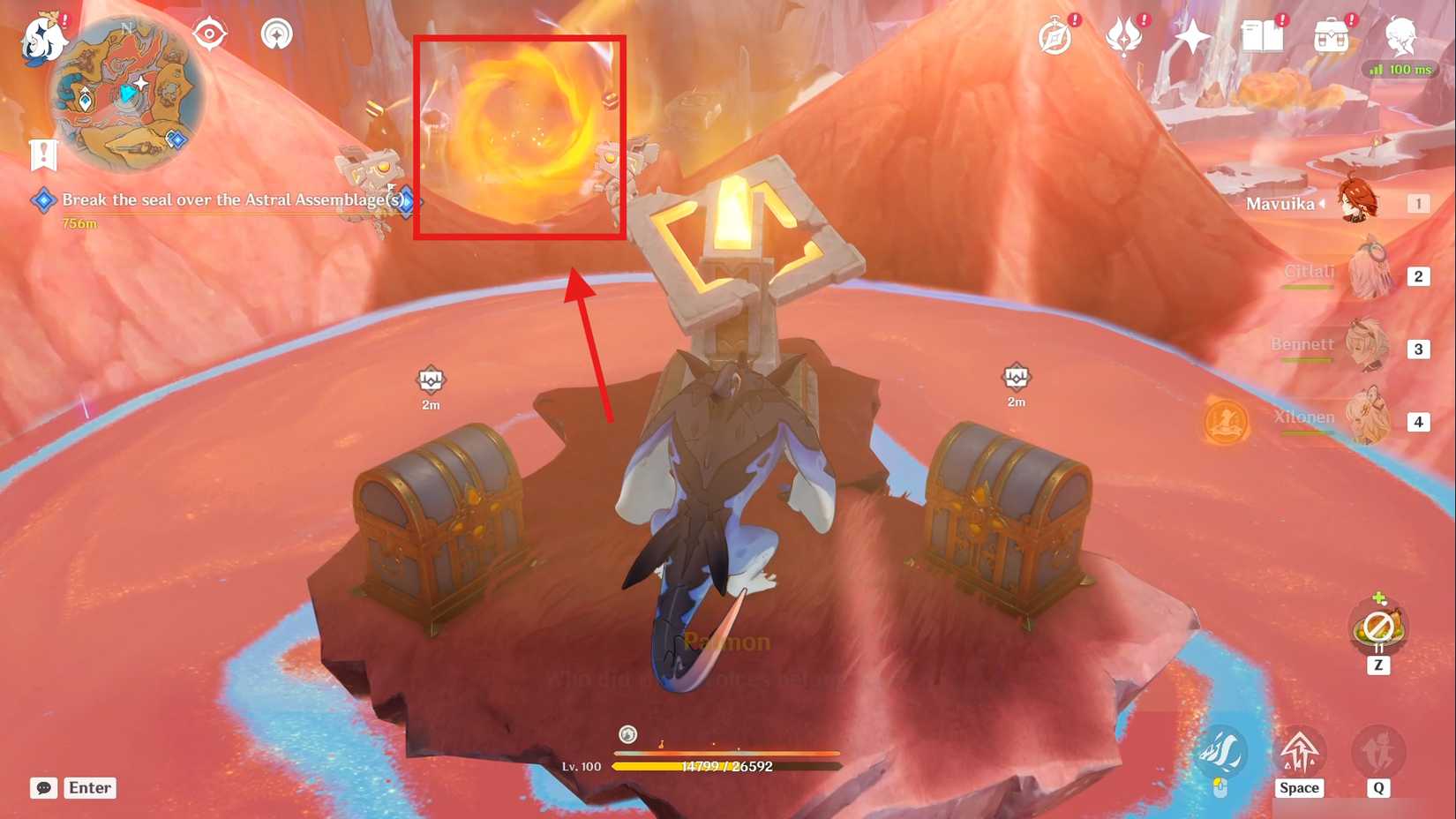 Genshin Impact Frozen, Rekindling Land Quest Guide 16