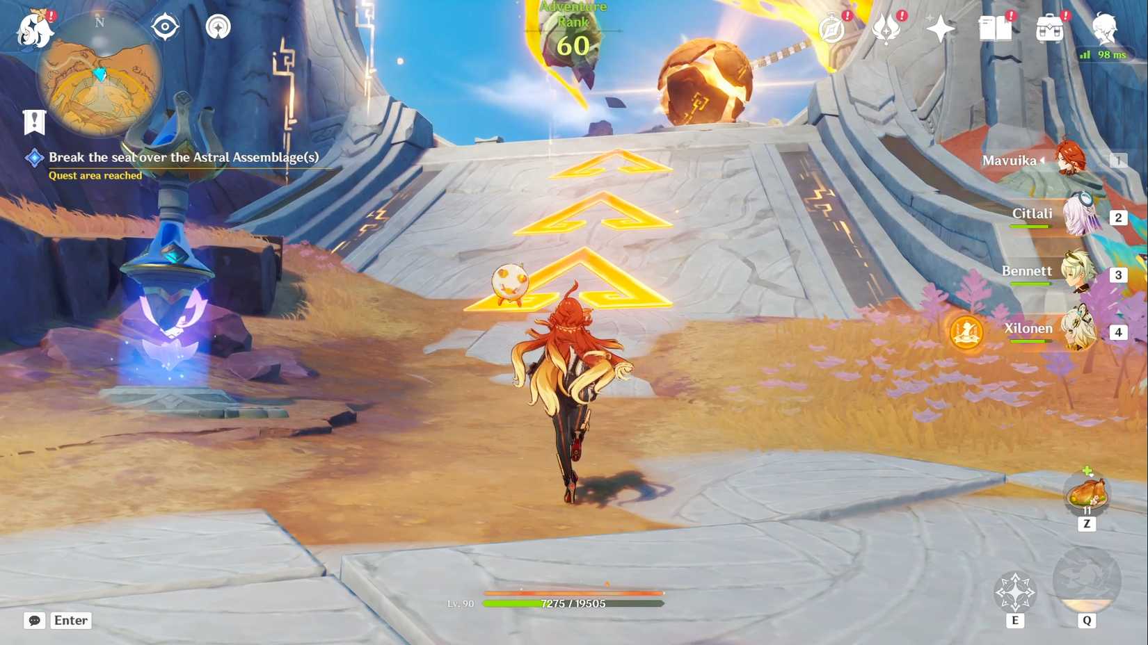 Genshin Impact Frozen, Rekindling Land Quest Guide 17