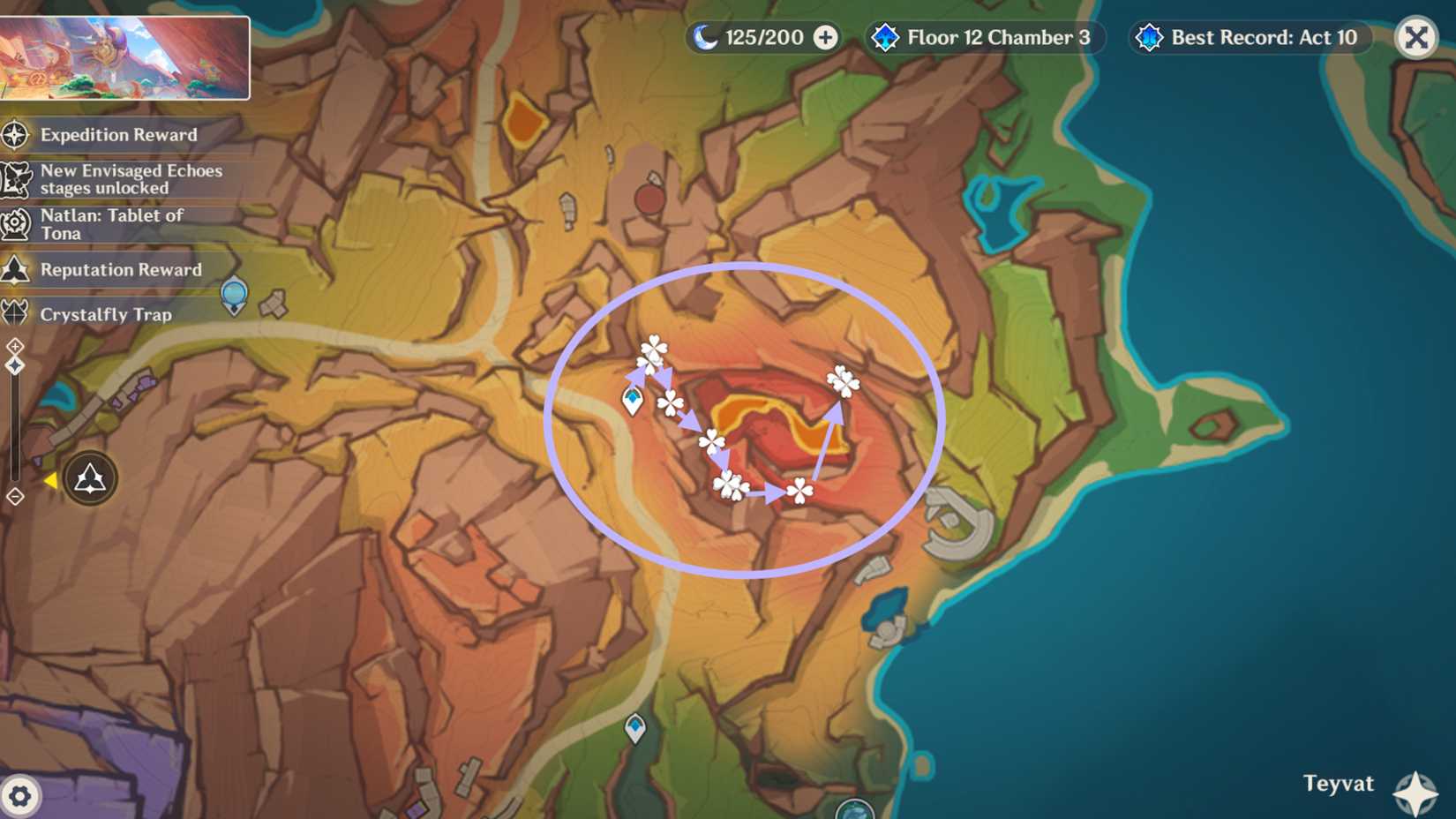 Genshin Impact Skysplit Gembloom Locations & Farming Route 1