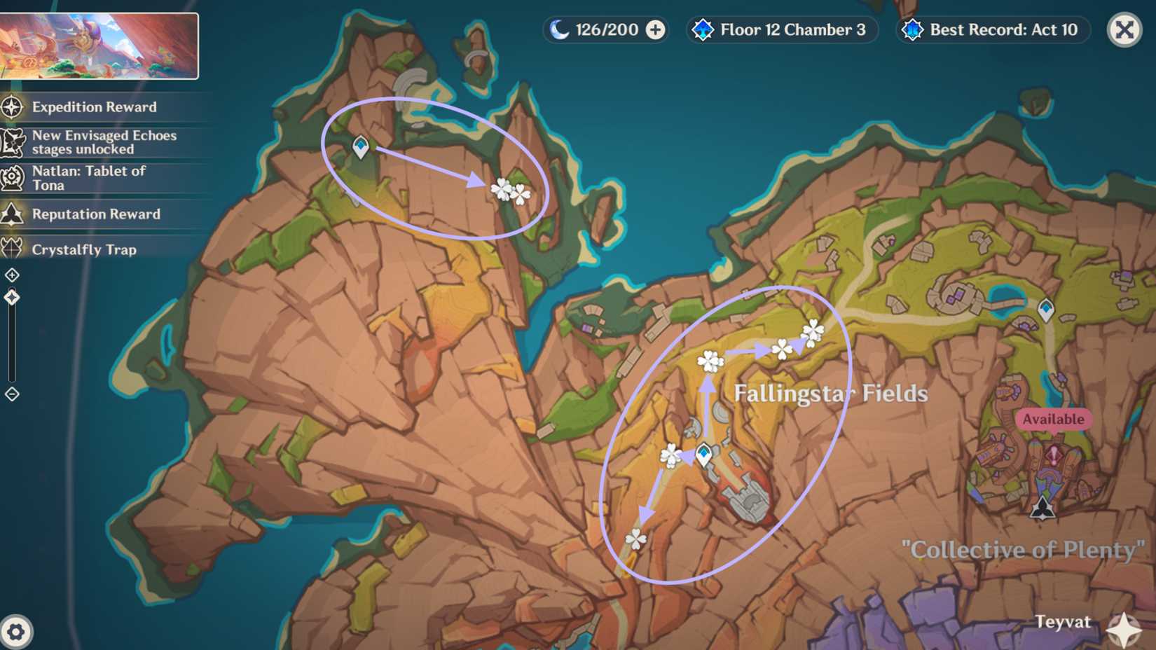 Genshin Impact Skysplit Gembloom Locations & Farming Route 2