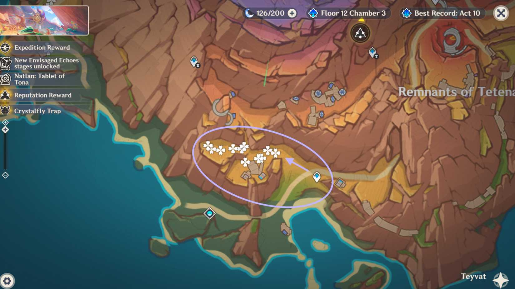 Genshin Impact Skysplit Gembloom Locations & Farming Route 3