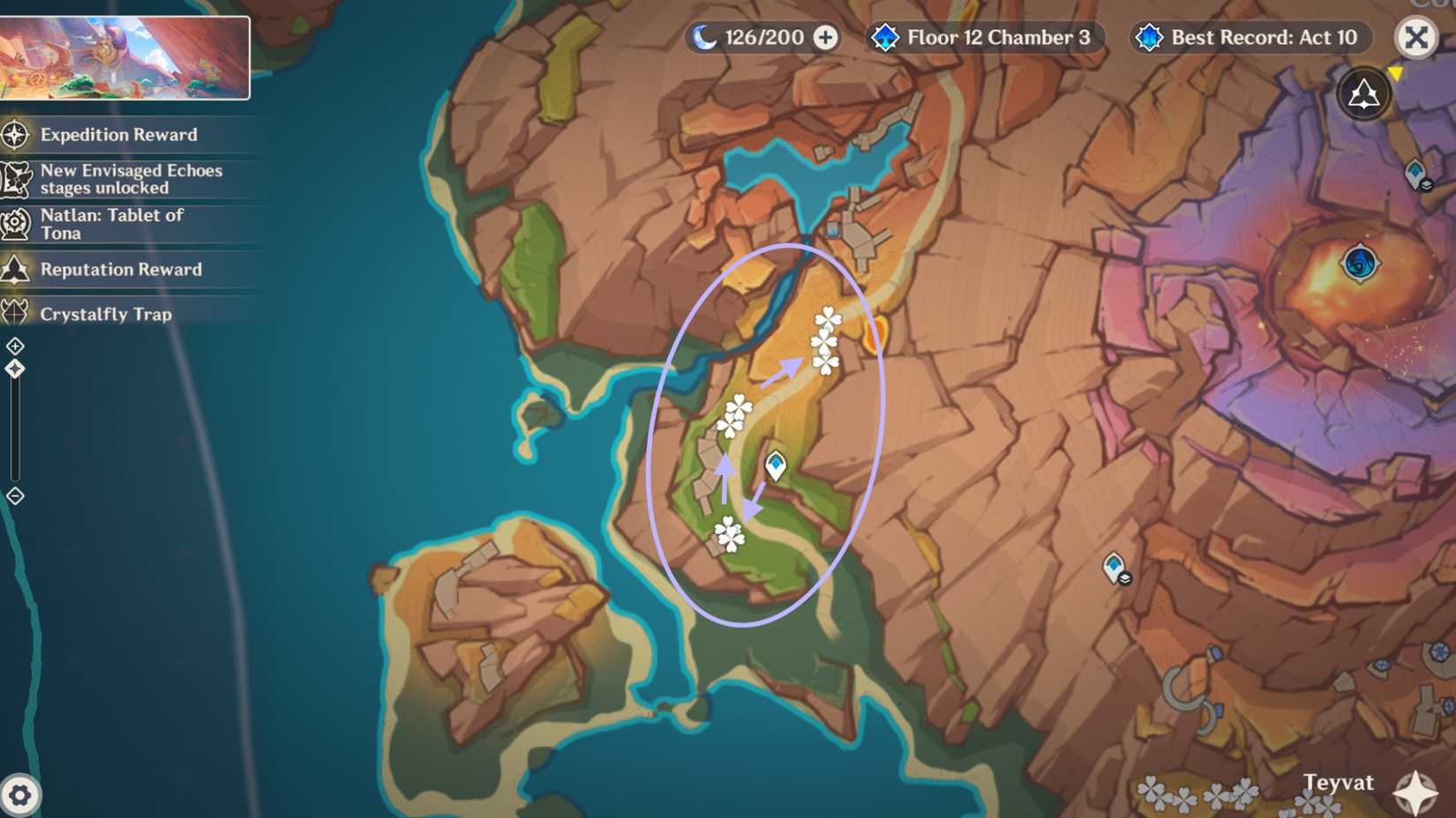 Genshin Impact Skysplit Gembloom Locations & Farming Route 4