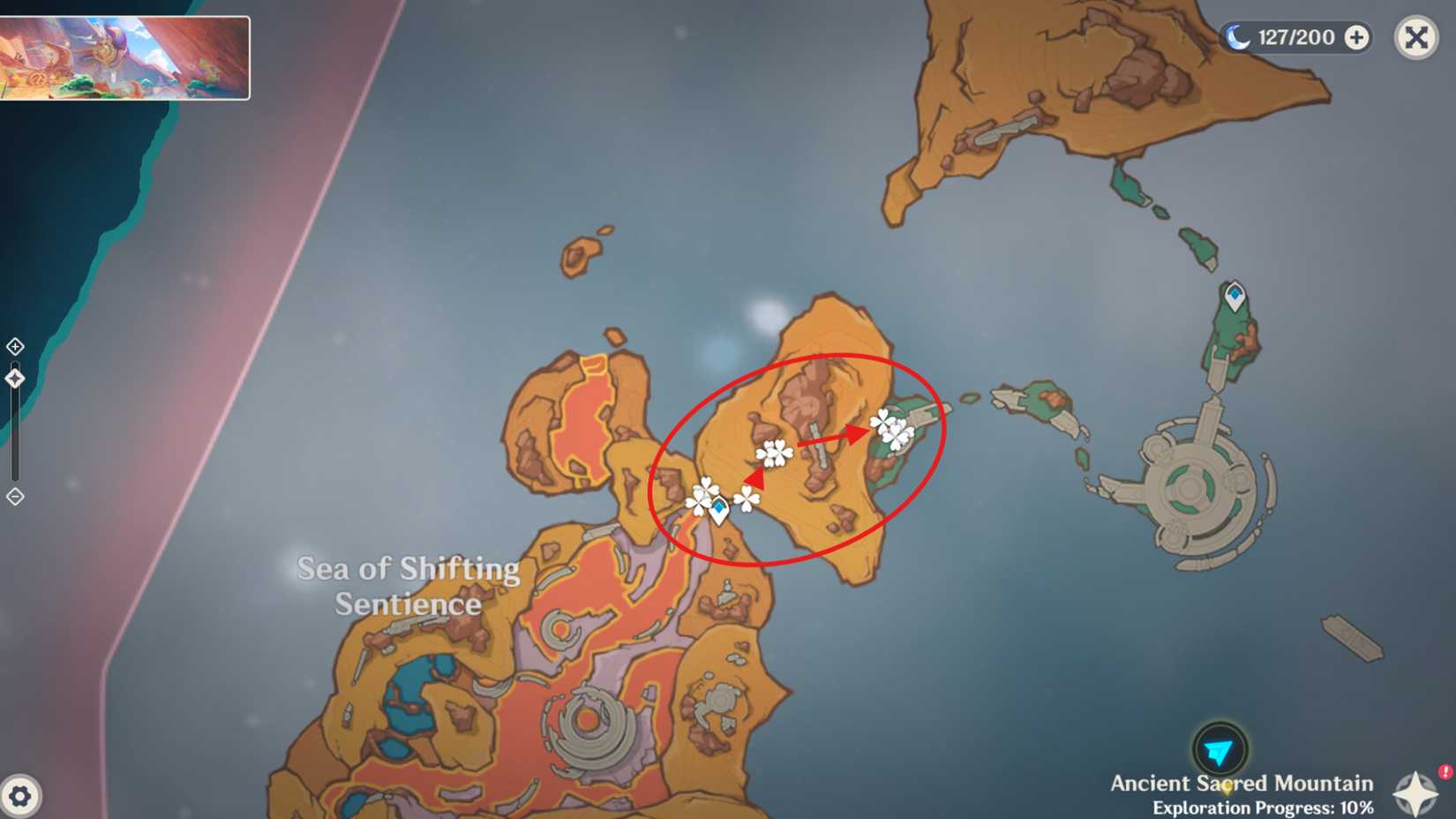 Genshin Impact Skysplit Gembloom Locations & Farming Route 6