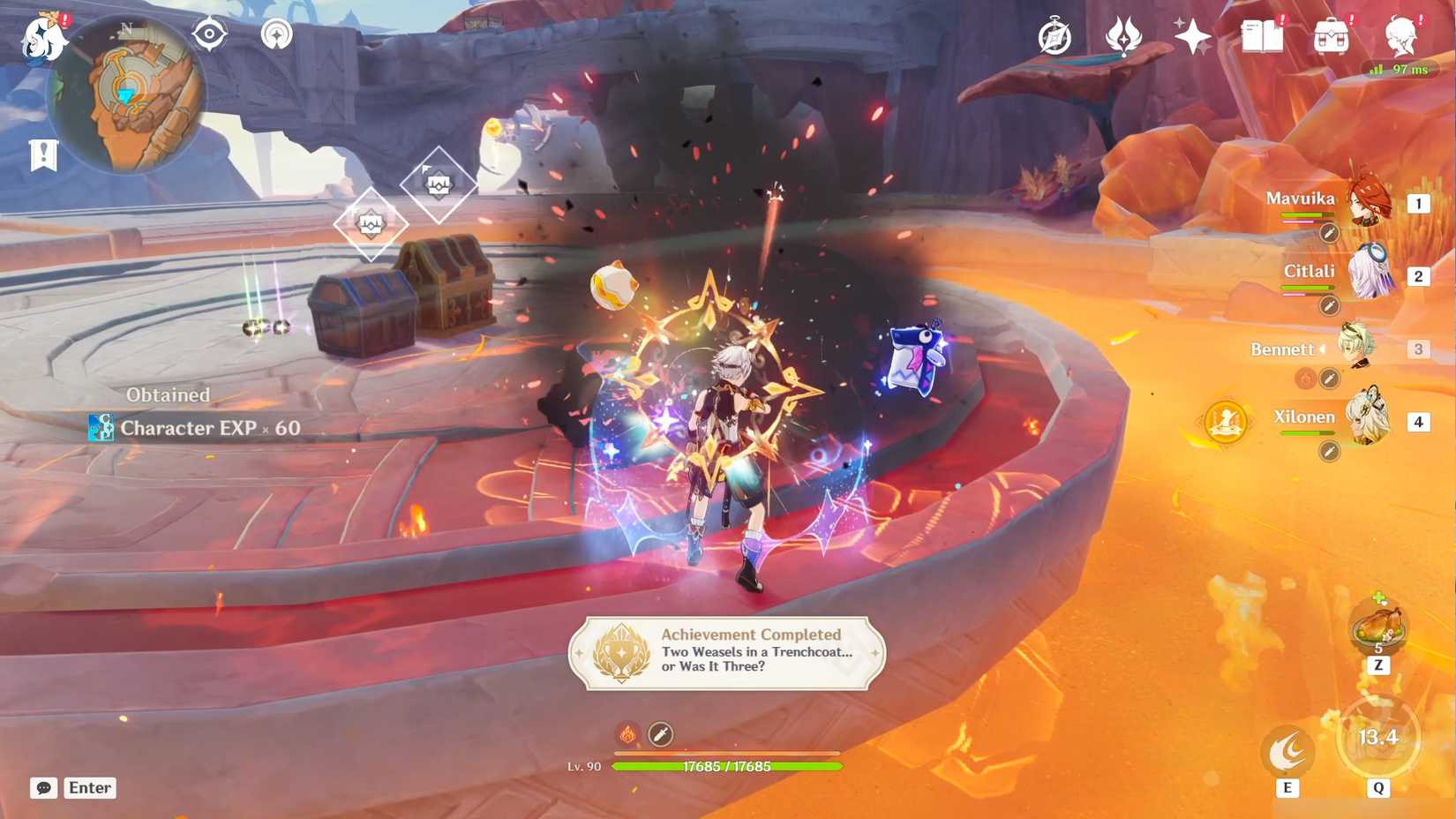 Genshin Impact Two Weasels in a Trenchcoat... or Was It Three Achievement Guide (Weasel Locations) 4