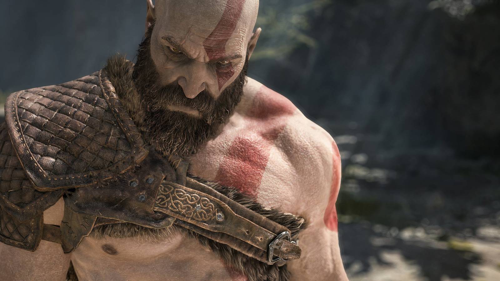 God of War Kratos angry