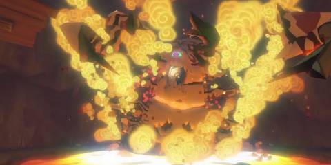 gohma thrashing around in fire