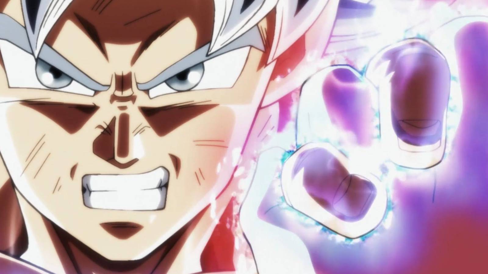 picture: goku in ultra instinct form in dragon ball super episode 130.