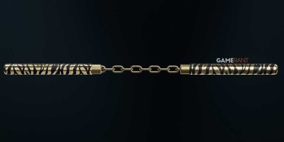 Gold Tiger Camo on Nunchaku in Black Ops 6