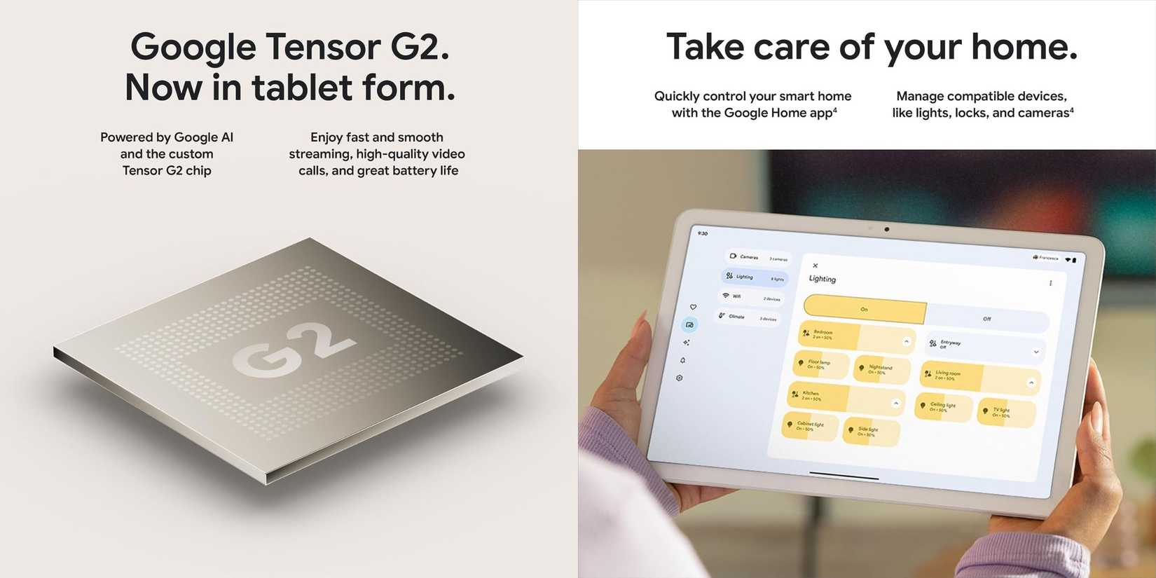 Google Pixel Tablet Specs