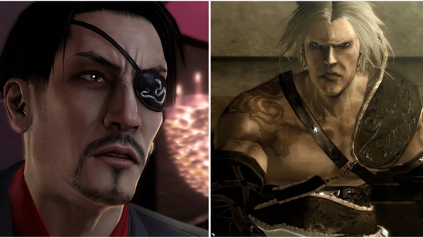 Goro in Yakuza 4 and The Protagonist in Nier Gestalt