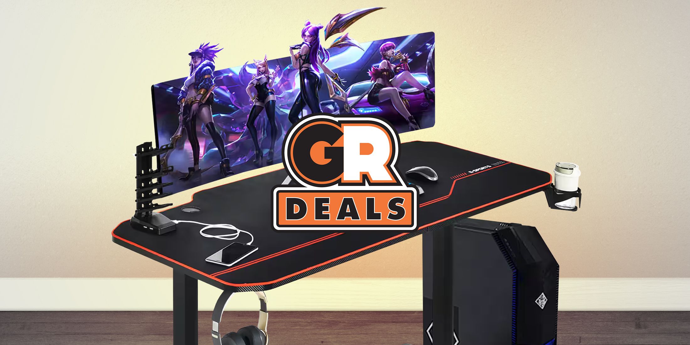 Grab This 55-inch Gaming Desk Now At $90 Off Now