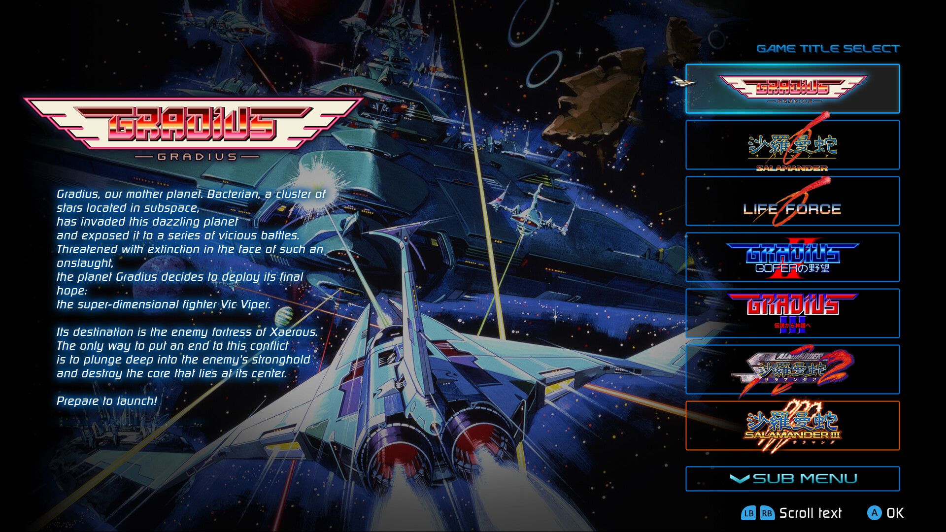 GRADIUS ORIGIN COLLECTION ポスター 00_kv_en.jpg