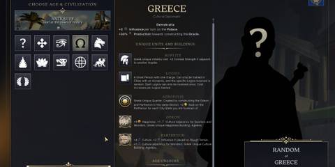 Greece Civilization in Civ 7