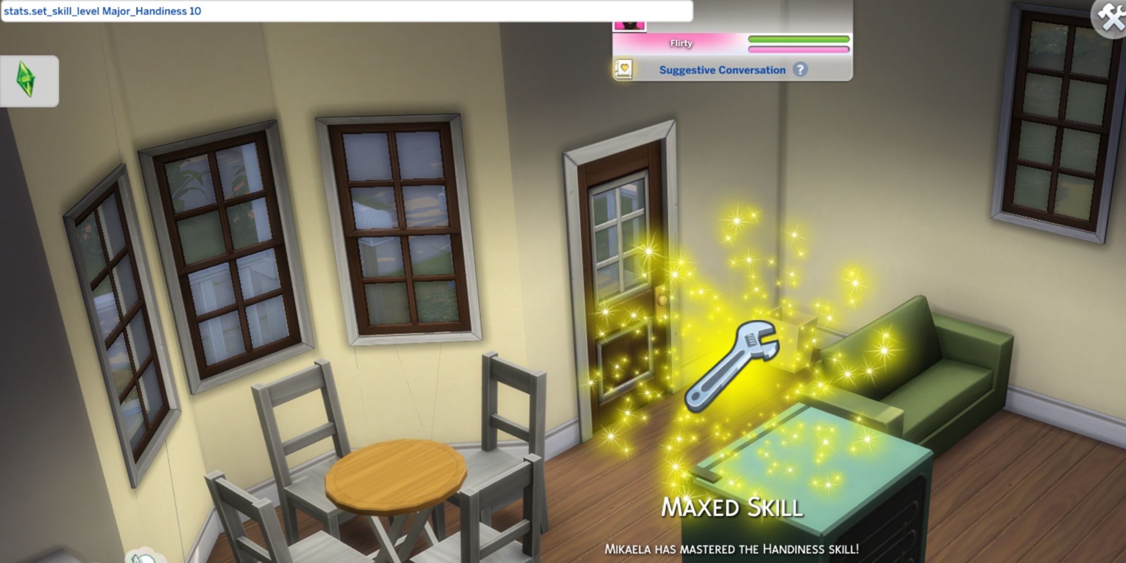 Handiness Skill Level 10 Cheat Code The Sims 4