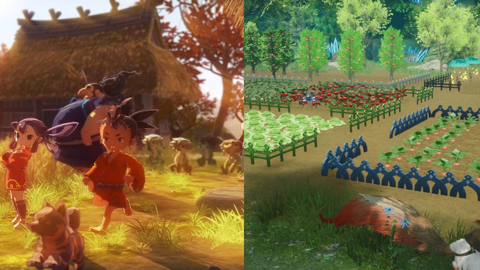 Harvestella and Sakuna Of Rice and Ruin