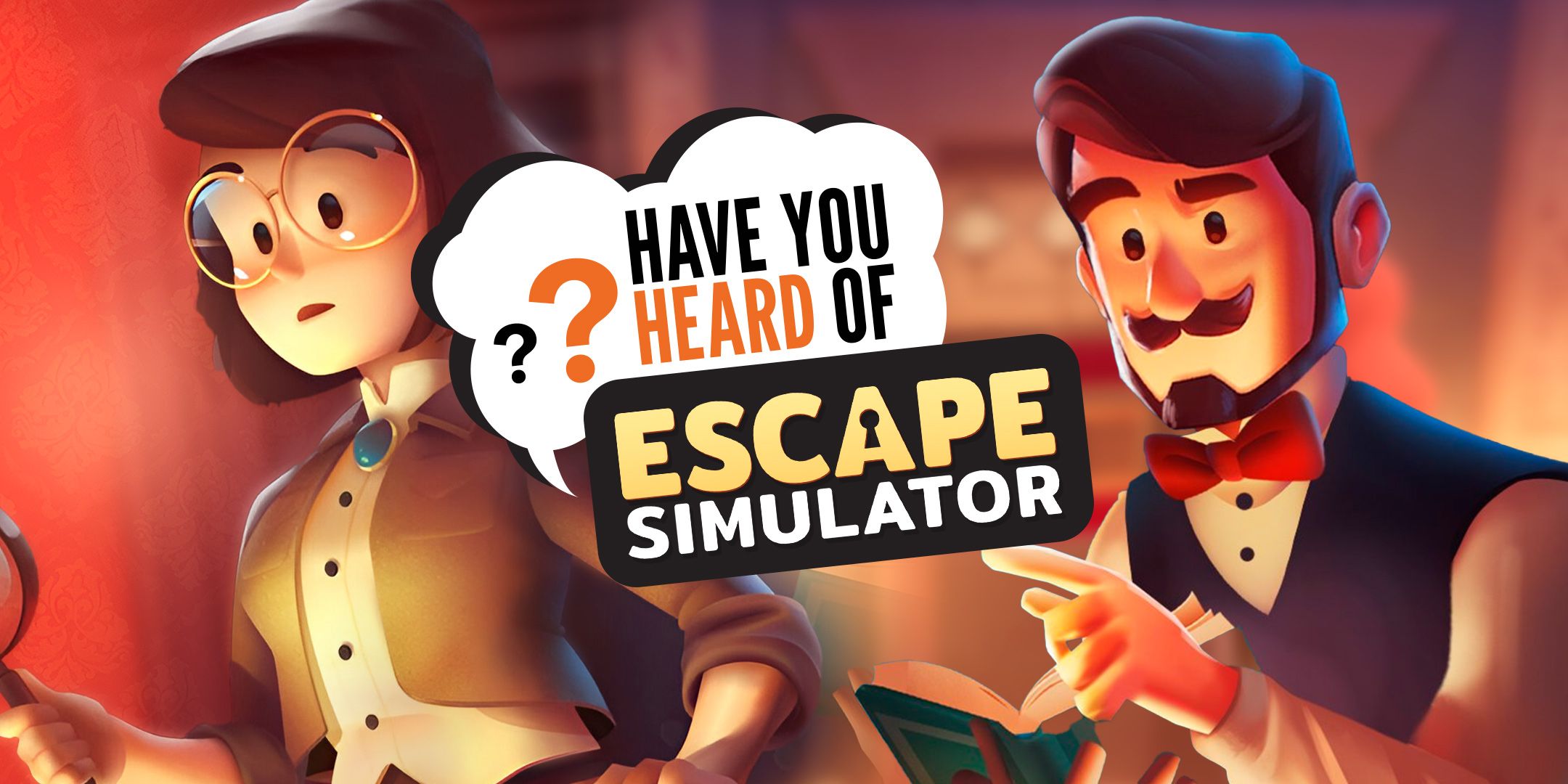 Escape Simulator logo and characters