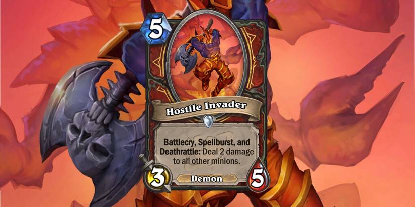 Hearthstone Hostile Invader Card