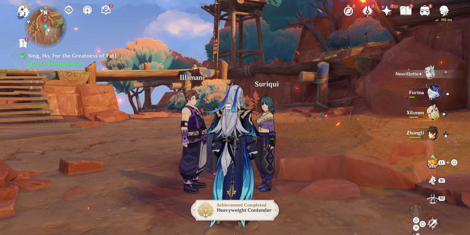 heavyweight contender achievement in genshin impact