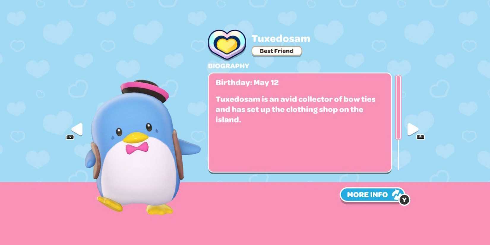 hello kitty island adventure tuxedosam profile