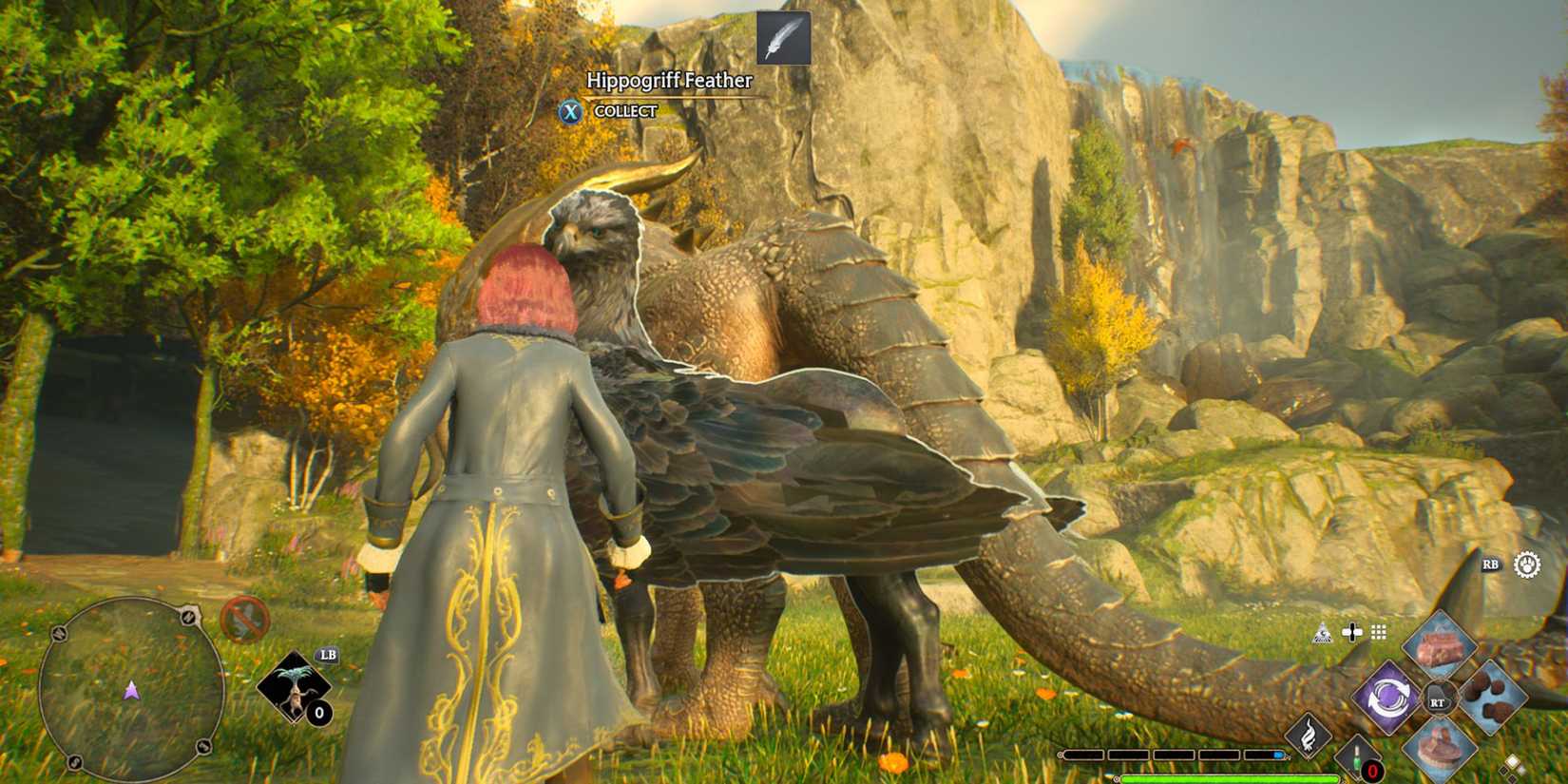 Hippogriff Feather resource drop in Hogwarts Legacy