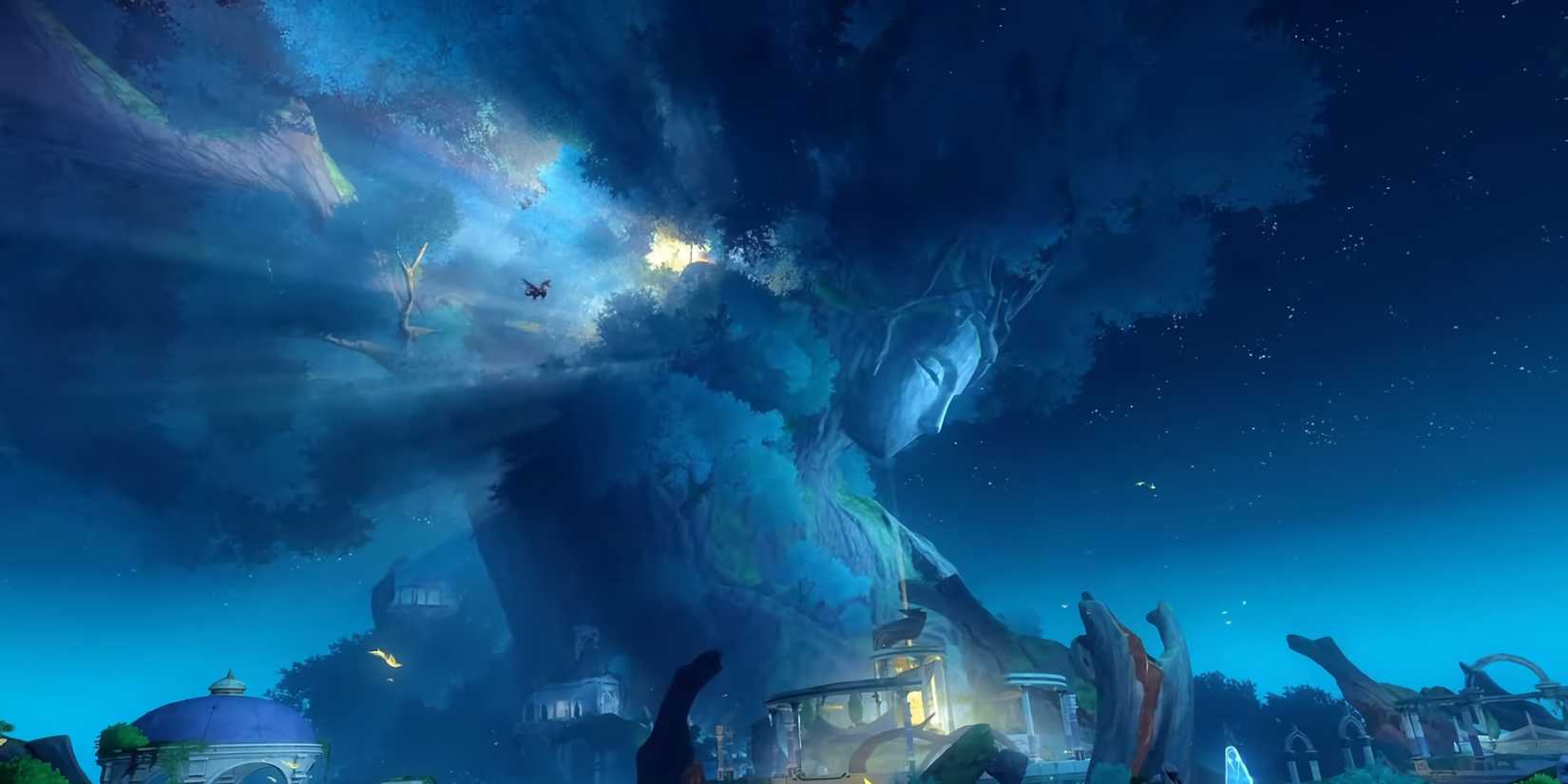 An image from Honkai: Star Rail showing one of Amphoreus' Titans.