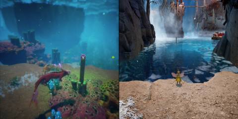 Hopes of Spring Walkthrough Split Fiction Silly Monkeys Bringing up Wooden Poles from Underwater