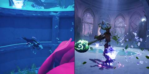 Hopes of Spring Walkthrough Split Fiction The Ice King Attacking the Boss with Flower Bud