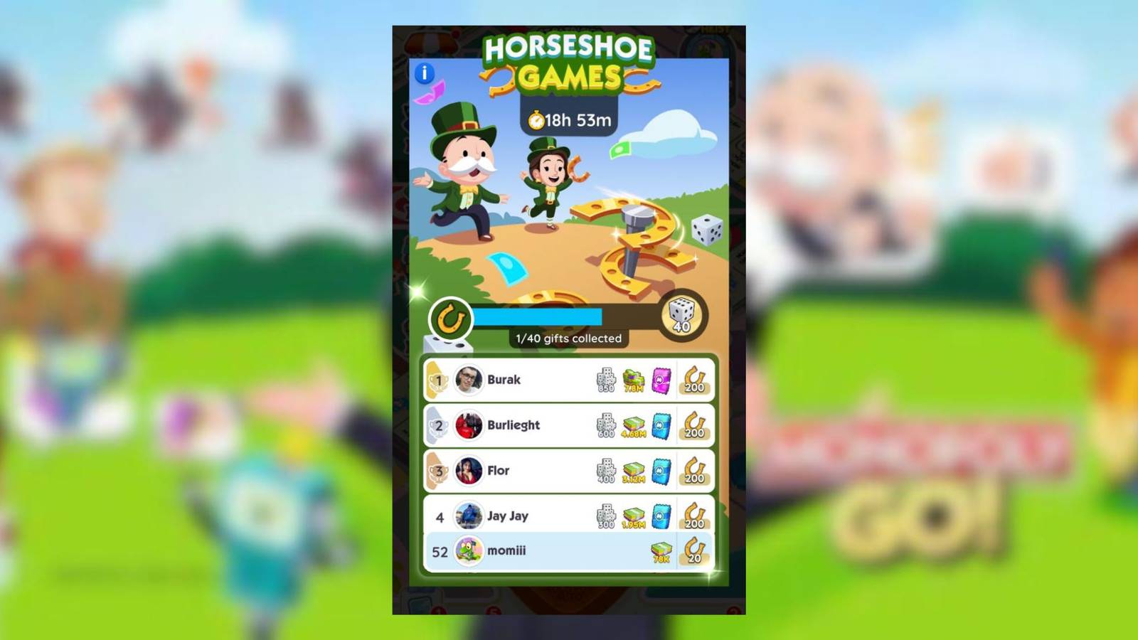 horseshoe games monopoly go