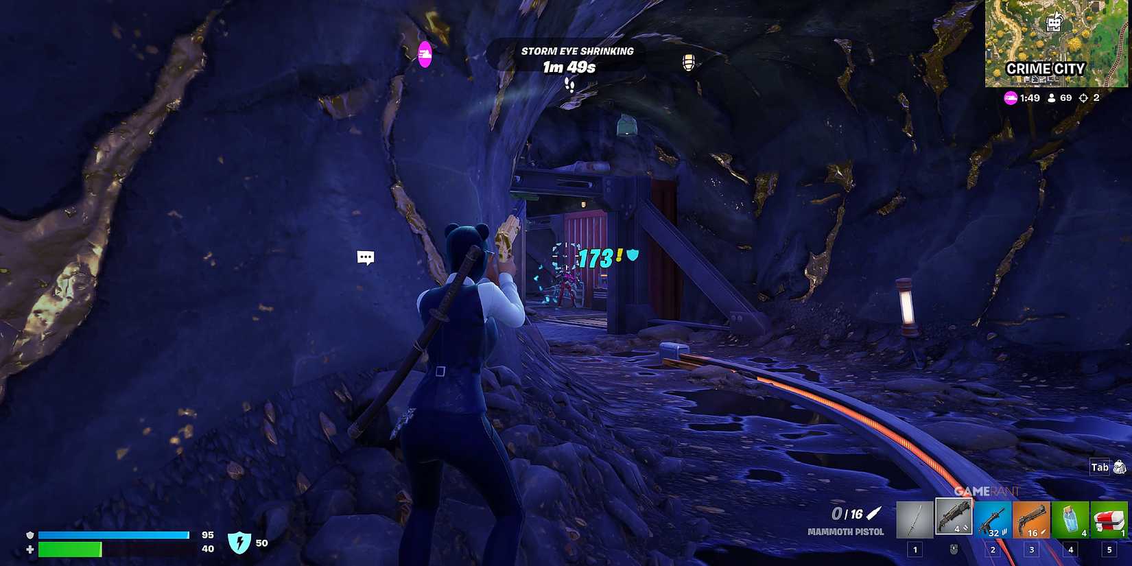 how strong is the Mammoth Pistol in Fortnite