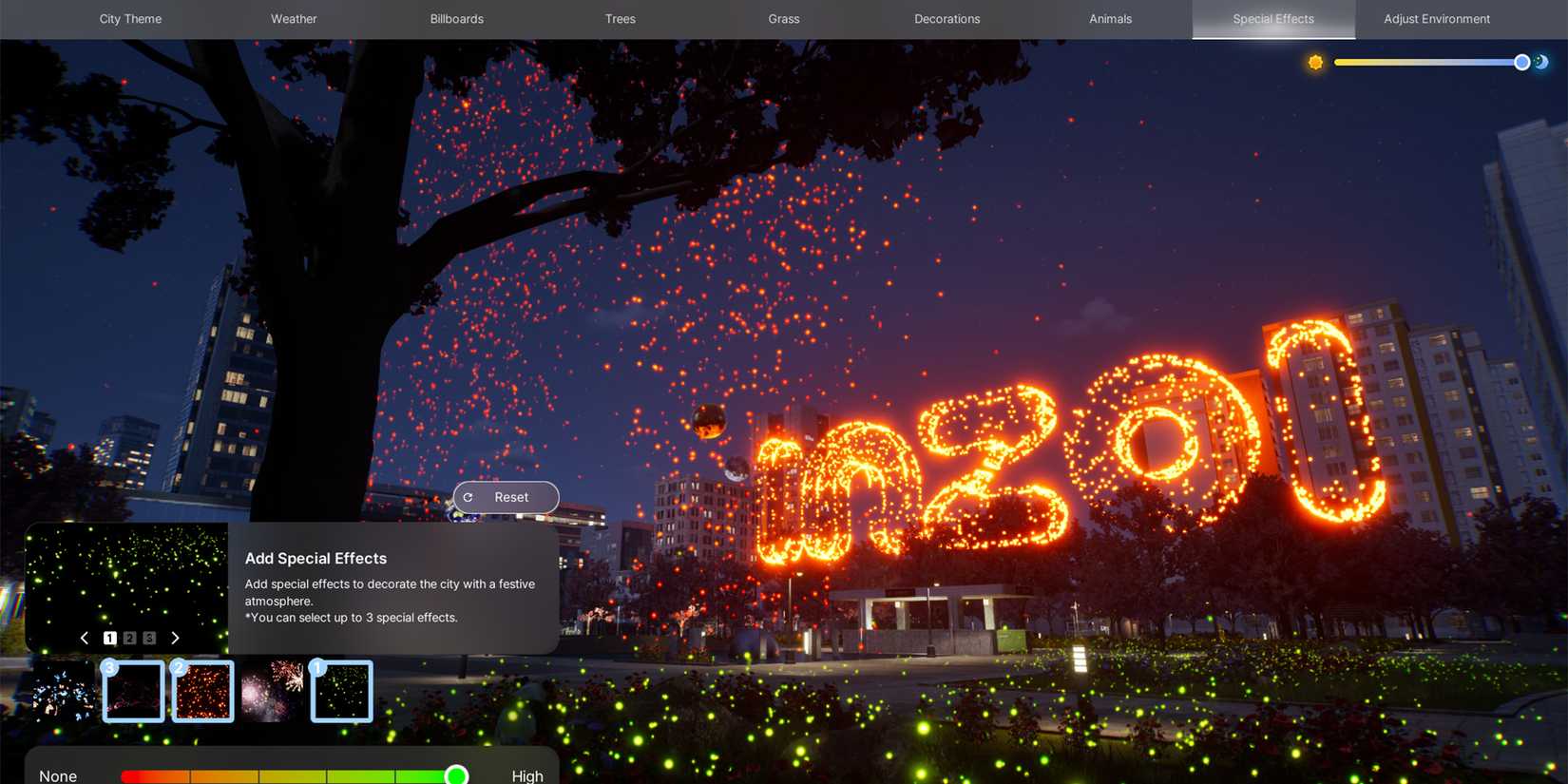 how to add special effects to your city in inzoi