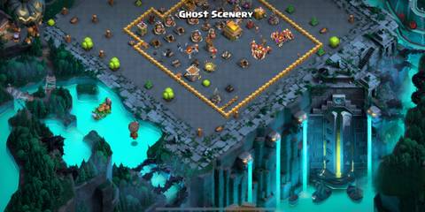 how to change scenery in clash of clans 
