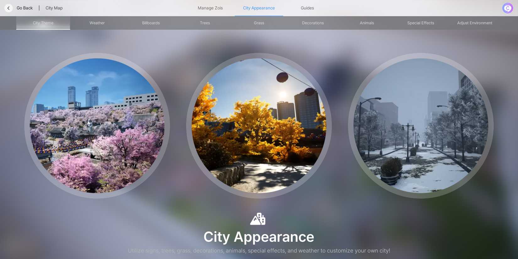 how to edit the city in inzoi