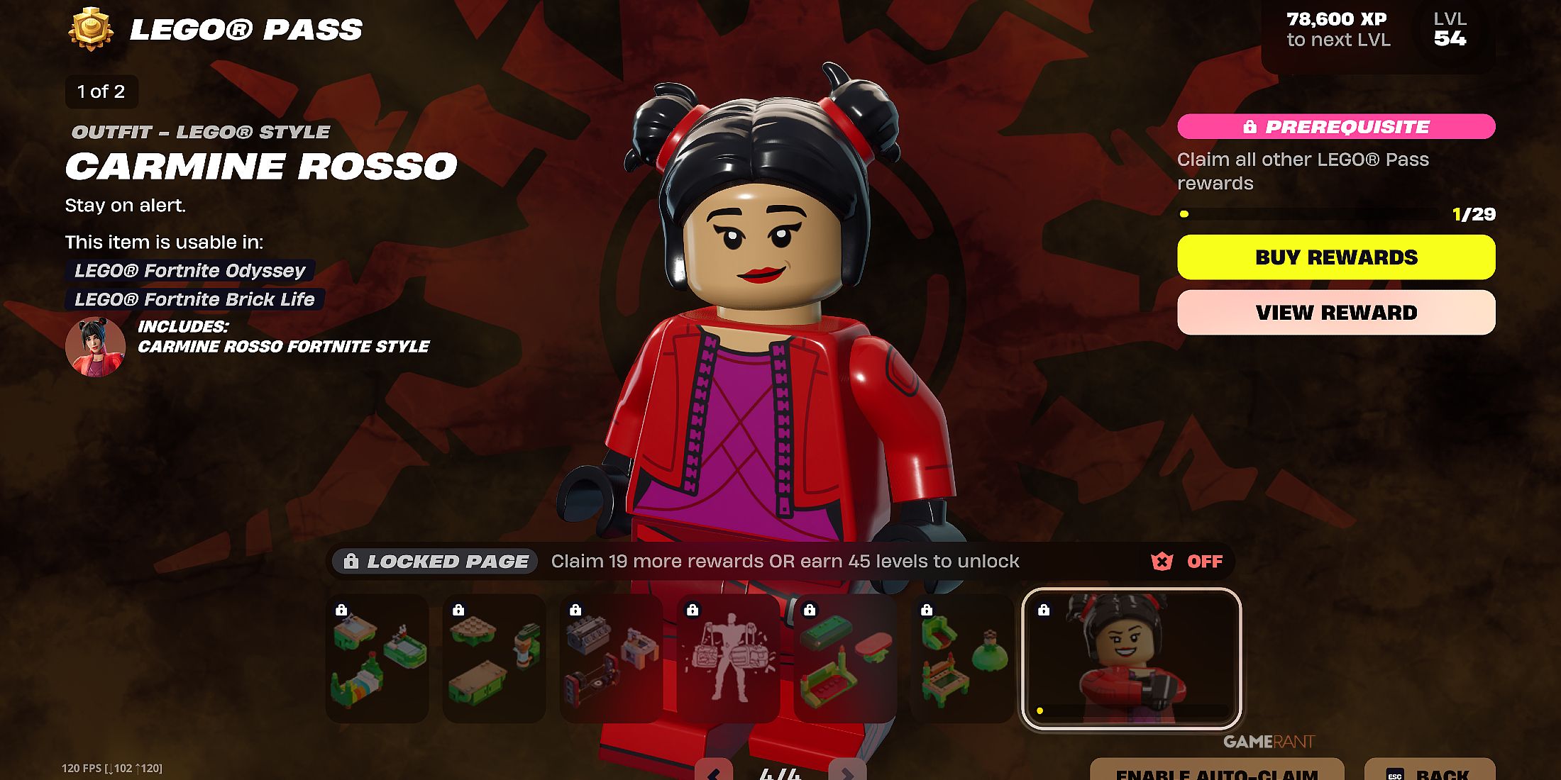 how to get Carmine Rosso in LEGO Fortnite