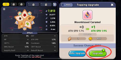 how to upgrade toppings in cookie run kingdom 