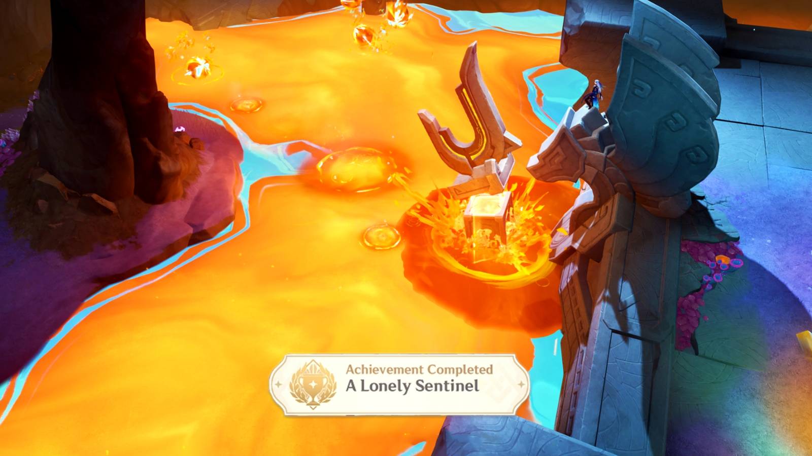how to get the lonely sentinel achievement in genshin impact