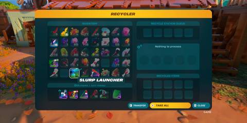 how to use the Recycler in LEGO Fortnite Odyssey