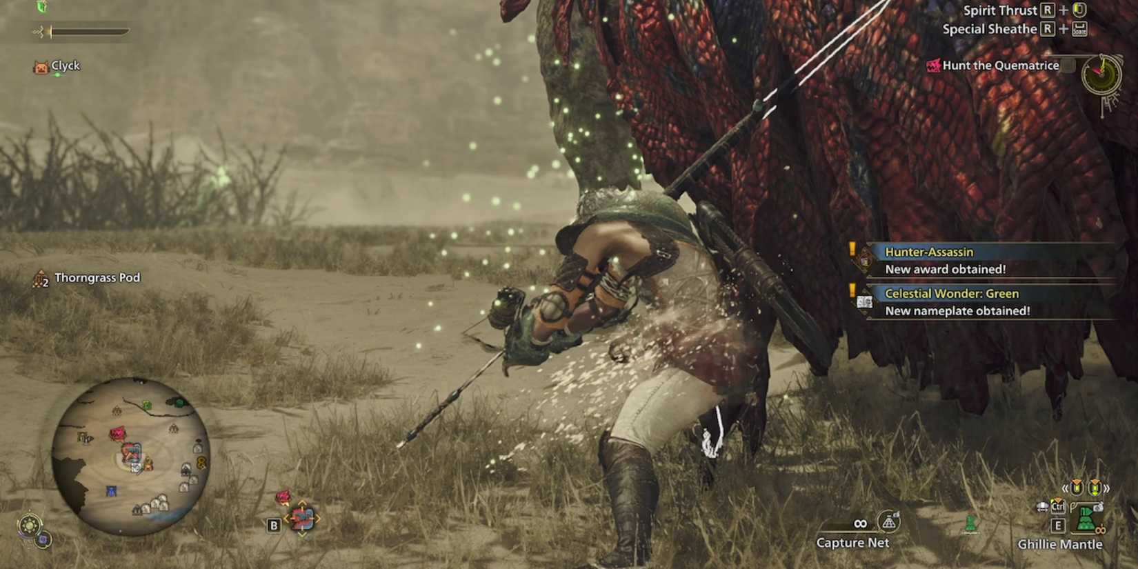 hunter-assassin trophy for completing a sneak attack on a monster in monster hunter wilds