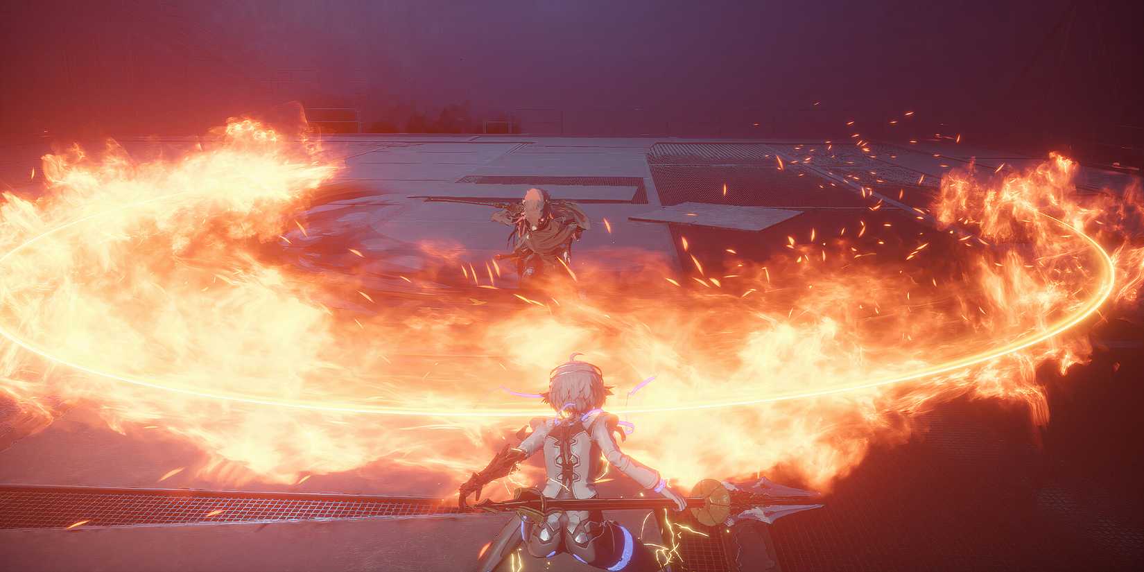 Hunter of Bladers boss fight in AI Limit