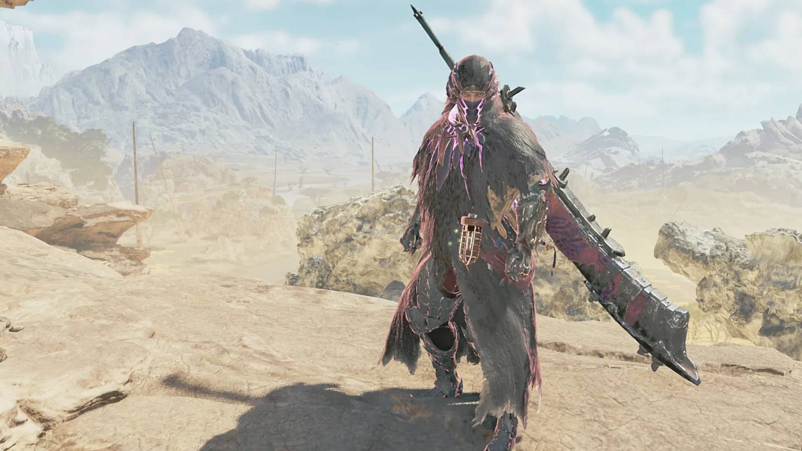 MH Wilds Corrupted Mantle equipped