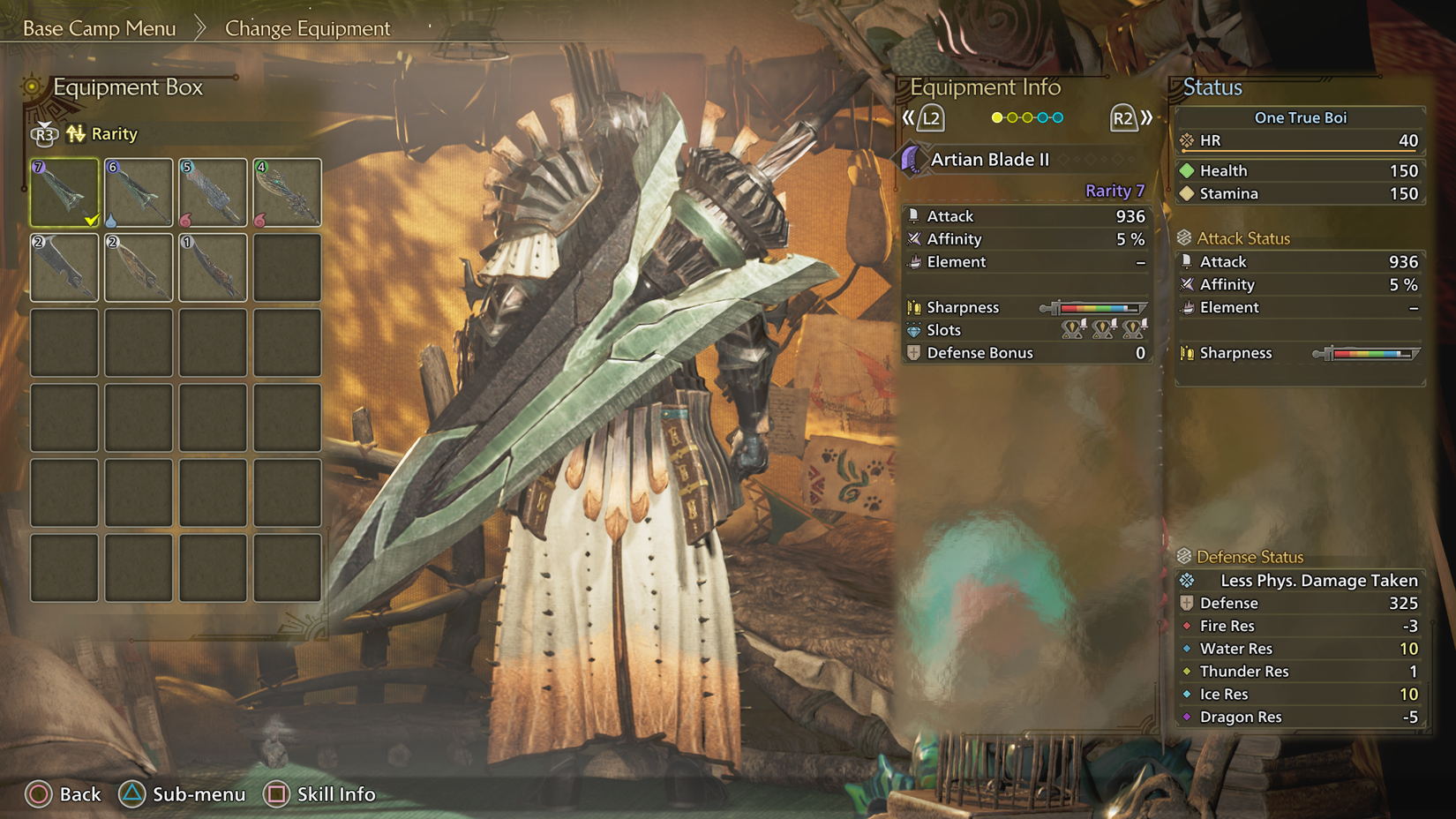 MH Wilds Artian GS Stats