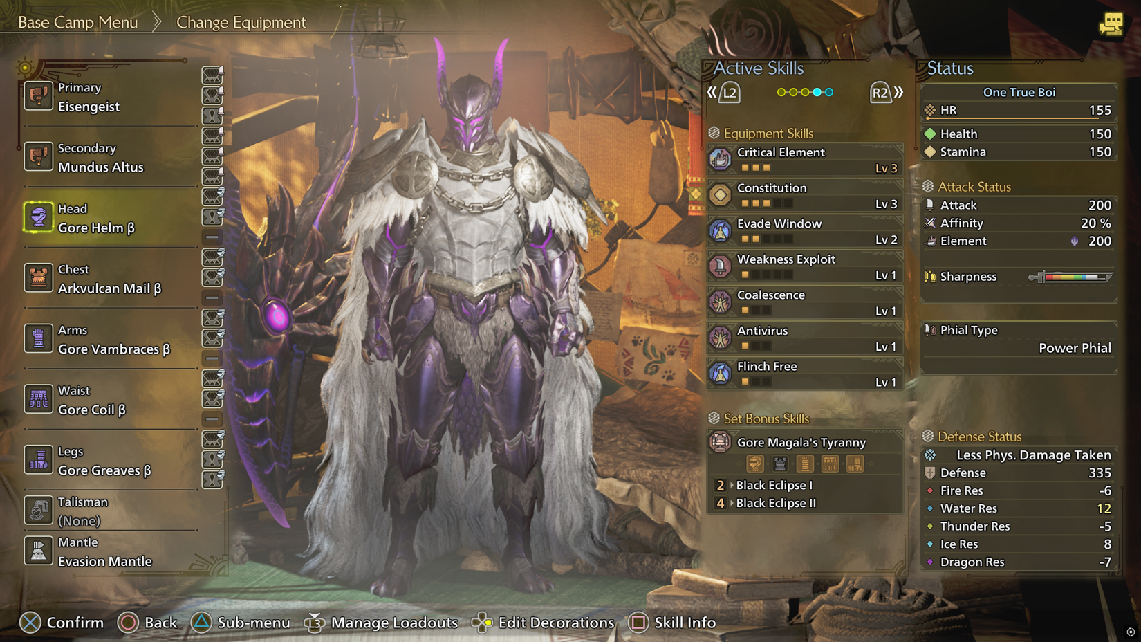 MH Wilds Gore Magala 4pc set
