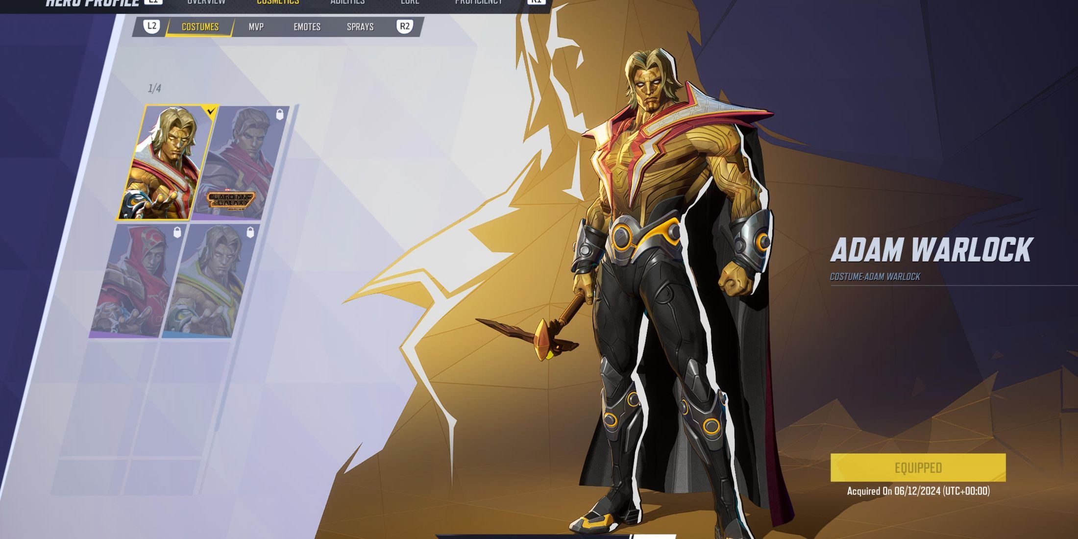 An image of Adam Warlock from Marvel Rivals