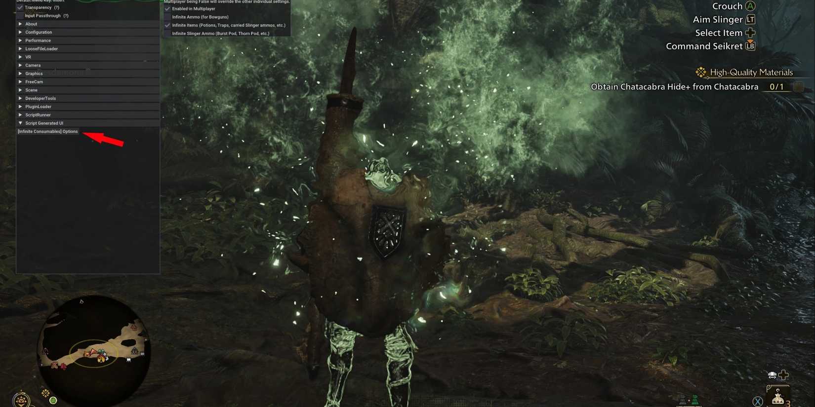 infinite consumables mod for monster hunter wilds