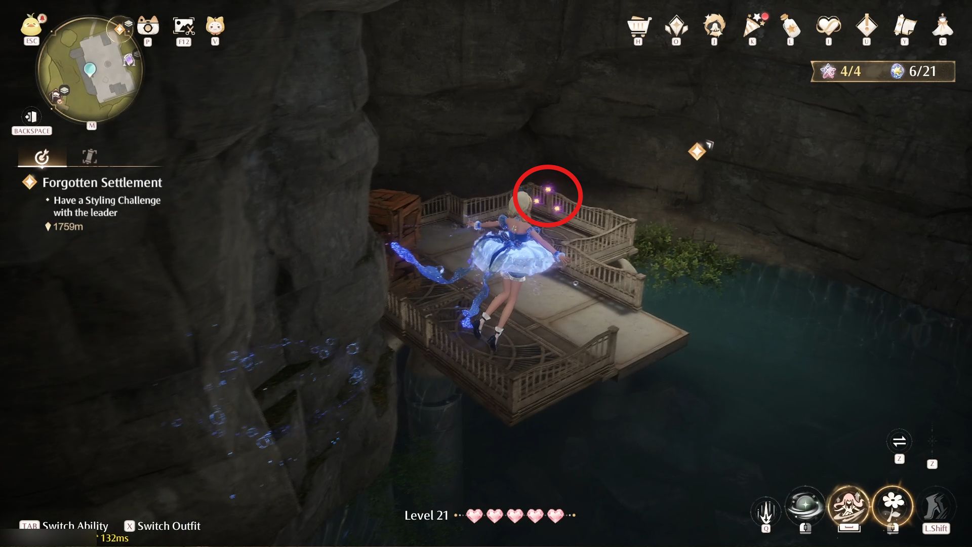 Infinity Nikki: All Whimstars & Dews of Inspiration in Ripple Wine Cellar