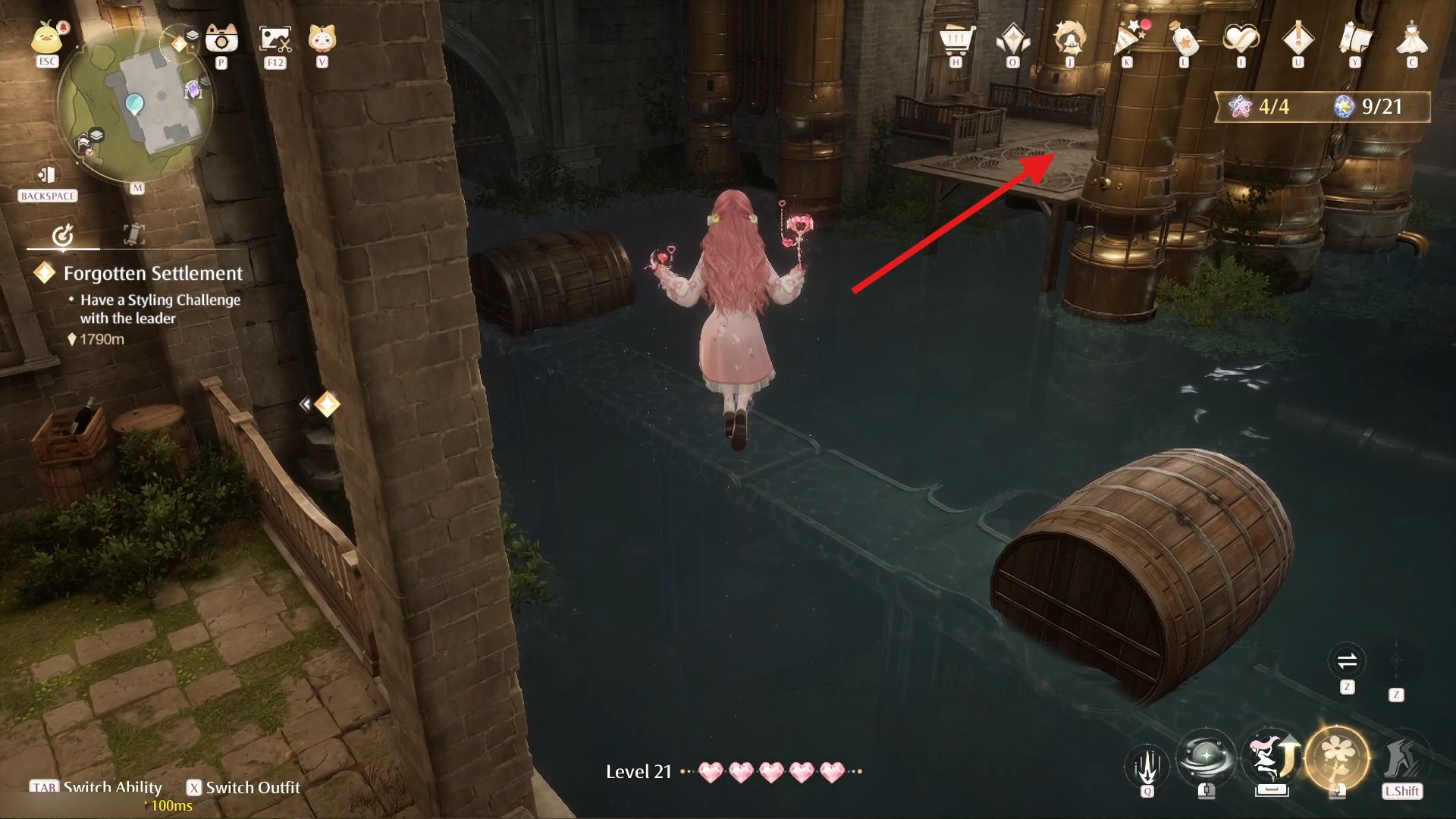 Infinity Nikki: All Whimstars & Dews of Inspiration in Ripple Wine Cellar