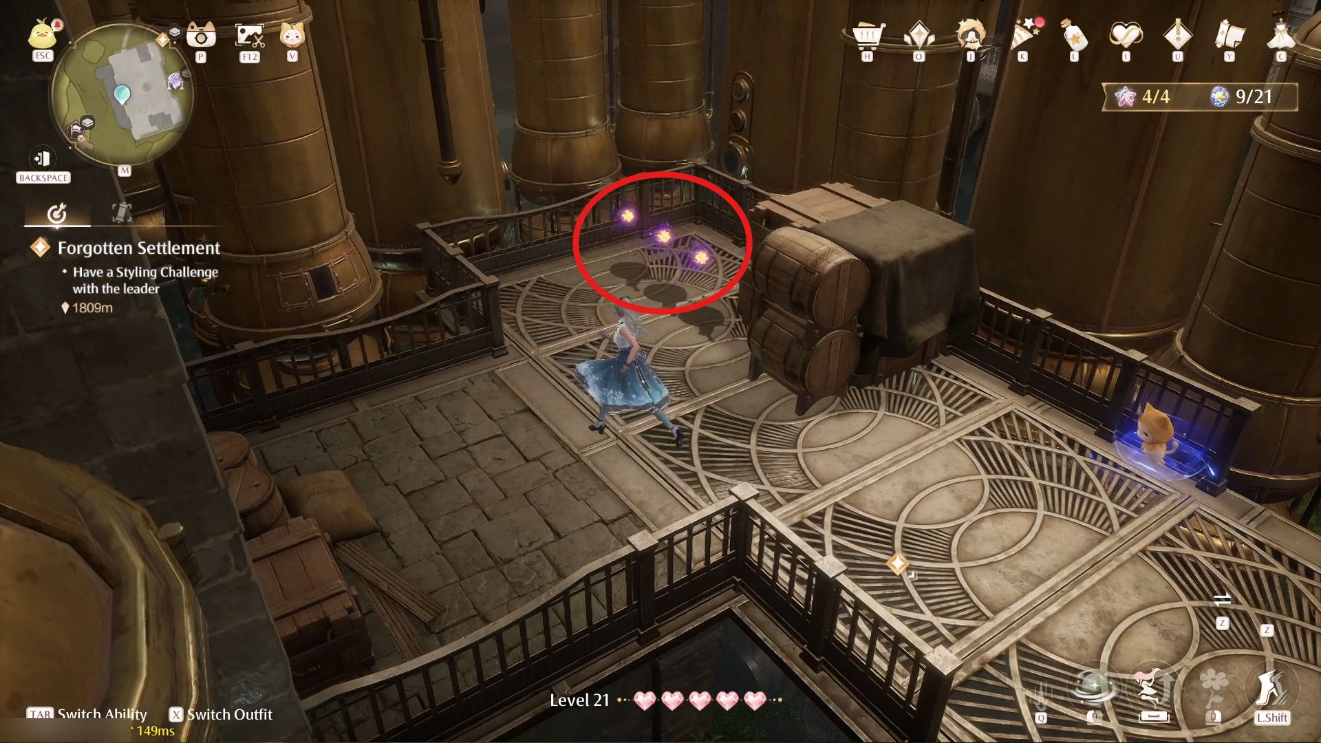 Infinity Nikki: All Whimstars & Dews of Inspiration in Ripple Wine Cellar
